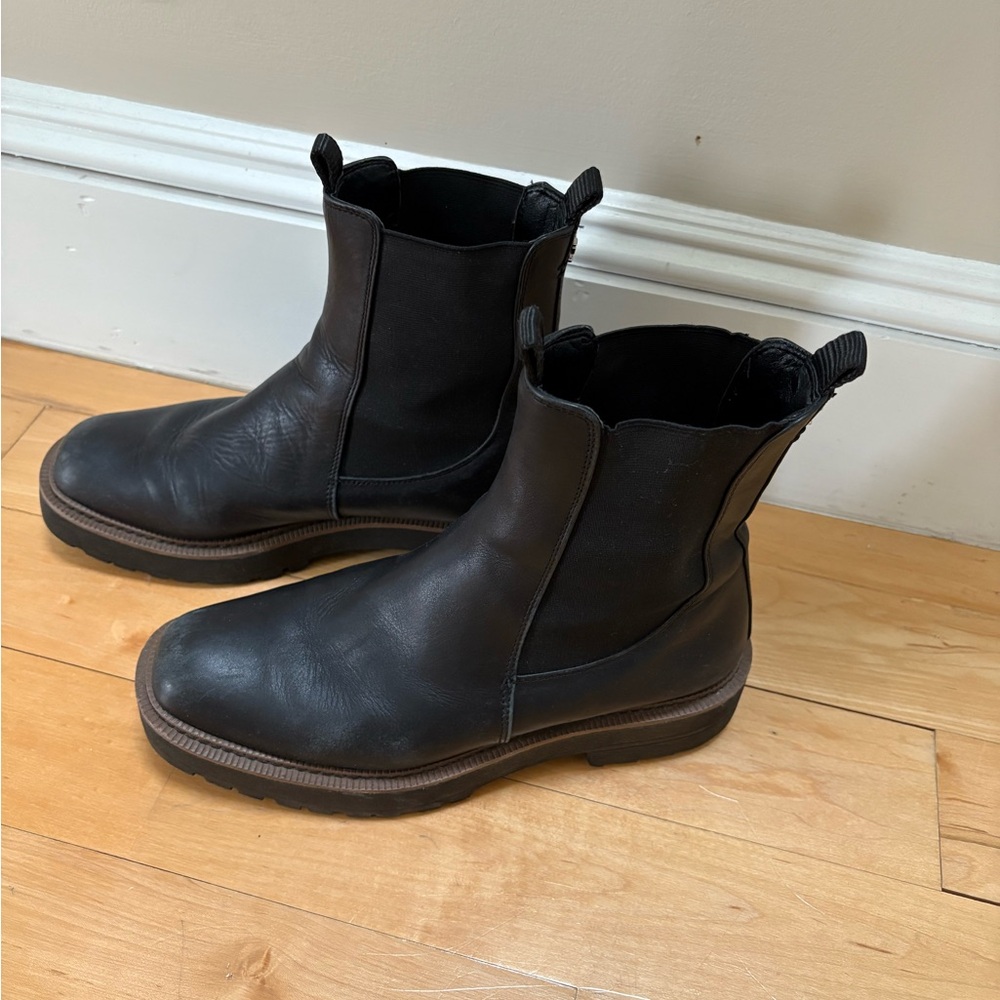 Sam Edelman Black Ankle Booties with Elastic Panels
